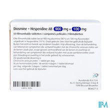 Afbeelding in Gallery-weergave laden, Diosmine+hesperidine Ab 900mg+100mg Filmomh Tabl60