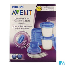 Load image into Gallery viewer, Philips Avent Via Natural Moedermelk Bewaarbekerset SCF618/10