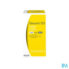 Charger l'image dans la galerie, Steovit D3 Citroen 500mg/400ie Kauwtabl 180 Flacon
