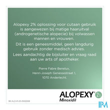 Load image into Gallery viewer, Alopexy 2 % Liquid Fl Pipet/spray 1x60ml