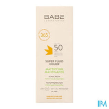 Afbeelding in Gallery-weergave laden, BabE Sun Oil Free Super Fluid Mat.color Spf50 50ml