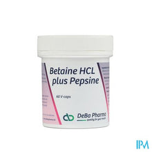 Afbeelding in Gallery-weergave laden, Betaine Hcl + Pesine V-caps 60 Deba