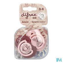 Charger l'image dans la galerie, Difrax Fopspeen Dynamic Botanic Pink&purple 3m+ 2