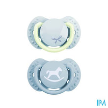 Afbeelding in Gallery-weergave laden, Difrax Fopspeen Dynamic Newborn Babyshower Blue 2