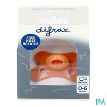 Afbeelding in Gallery-weergave laden, Difrax Fopspeen Natural 0-6m Uni Peachy