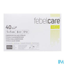 Load image into Gallery viewer, Febelcare Med1 Steriele Gaaskompres 5,0x5,0cm 40x1