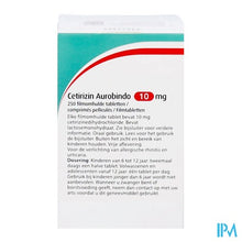Charger l'image dans la galerie, Cetirizin Aurobindo 10mg Filmomh Tabl 250