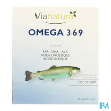 Afbeelding in Gallery-weergave laden, Via Natura Omega 3-6-9 Large Softcaps 80