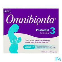 Charger l'image dans la galerie, Omnibionta Postnatal 3 Borstv.8wek Tabl 56+caps 56