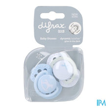 Afbeelding in Gallery-weergave laden, Difrax Fopspeen Dynamic Newborn Babyshower Blue 2