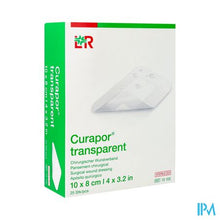 Afbeelding in Gallery-weergave laden, Curapor Transparant Steriel 10cmx 8cm 25 13102