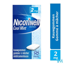 Load image into Gallery viewer, Nicotinell Cool Mint 2mg Kauwgom 96