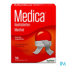 Afbeelding in Gallery-weergave laden, Medica Keeltabletten Menthol 36 zuigtabletten