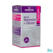 Charger l'image dans la galerie, Mannavital Magnesium + Calcium Mariene V-caps 120