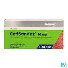 Afbeelding in Gallery-weergave laden, Cetirizine Sandoz comp 100 X 10mg
