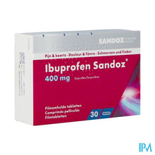 Afbeelding in Gallery-weergave laden, Ibuprofen Sandoz 400mg Filmomh Tabl 30