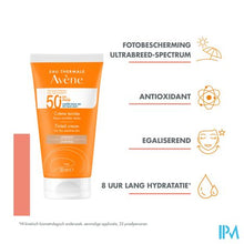 Afbeelding in Gallery-weergave laden, Avene Zon Spf50+ Creme Getint 50ml