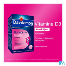 Afbeelding in Gallery-weergave laden, Davitamon Junior Framboos V1 Comp 120