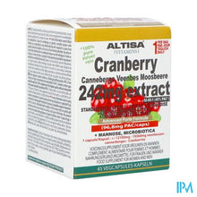 Load image into Gallery viewer, Altisa Cranberry 242mg Extract Advanced V-caps 45
