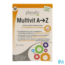 Load image into Gallery viewer, Physalis Multivit A-z Comp 45 Nf