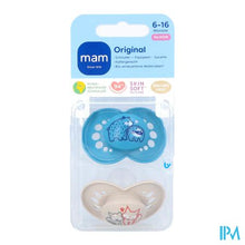 Load image into Gallery viewer, Mam Fopspeen Original Pure Siliconen 6-16m Jongen