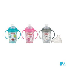 Afbeelding in Gallery-weergave laden, Nuby Antilekbeker Uit Tritan Met Print 240ml 6m+