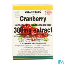 Charger l'image dans la galerie, Altisa Cranberry Extract+mannose Adv.plus V-caps45