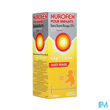 Afbeelding in Gallery-weergave laden, Nurofen Kind Suikervrij Aardbei 2 % 200ml