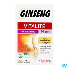 Load image into Gallery viewer, Ortis Vitalite Ginseng 20 Tabl 20