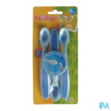 Afbeelding in Gallery-weergave laden, Nuby Zachte en warmtegevoelige lepel - 3stk - 3m+