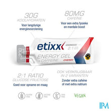 Afbeelding in Gallery-weergave laden, Etixx Energy Gel Caffeine Cherry 12x40ml