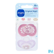 Charger l'image dans la galerie, Mam Original Night Fopspeen Silic. 16m+ Pink 2