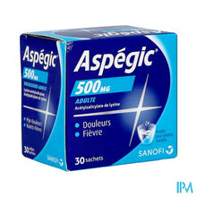Charger l'image dans la galerie, Aspegic 500 Pulv 30x 500mg