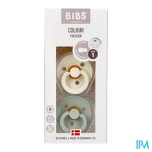 Afbeelding in Gallery-weergave laden, Bibs 1 Fopspeen Duo Sage Ivory