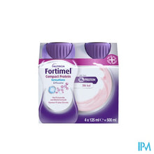 Afbeelding in Gallery-weergave laden, Fortimel Protein 2.4kcal Verfriss Aardbei 4x200ml