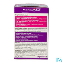 Load image into Gallery viewer, Mannavital Foliumzuur Platinum V-caps 90
