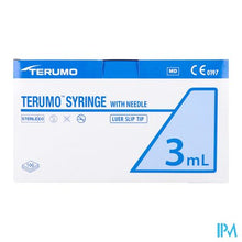 Load image into Gallery viewer, Terumo Spuit 3ml + Naald 21g 5/8 0,8x16mm St 100