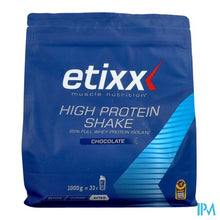 Afbeelding in Gallery-weergave laden, Etixx High Protein Shake Chocolate Pdr 1000g