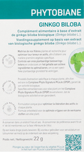 Afbeelding in Gallery-weergave laden, Phytobiane Ginkgo Tabl 30