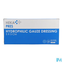 Afbeelding in Gallery-weergave laden, Hekapres Gaaskompr.hydrof. 5x 5cm Ster. 12l 1x100