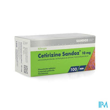 Afbeelding in Gallery-weergave laden, Cetirizine Sandoz comp 100 X 10mg