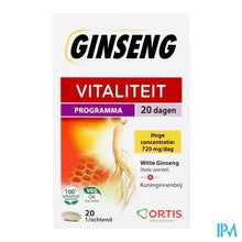 Load image into Gallery viewer, Ortis Vitalite Ginseng 20 Tabl 20