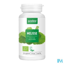 Load image into Gallery viewer, Purasana Vegan Melisse 300mg Bio V-caps 60