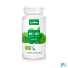Load image into Gallery viewer, Purasana Vegan Melisse 300mg Bio V-caps 60
