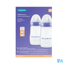 Afbeelding in Gallery-weergave laden, Lansinoh Zuigfles Natural Wave 2x240ml