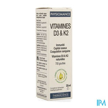 Load image into Gallery viewer, D3 K2 Fl 20ml Physiomance Phy309