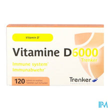 Load image into Gallery viewer, Vitamine D6000 Trenker Tabl 120 Nf