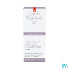 Load image into Gallery viewer, Widmer Deo Creme Zonder Aluminium Parf 40ml