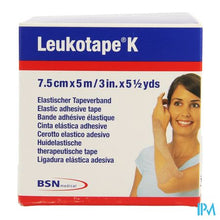 Afbeelding in Gallery-weergave laden, Leukotape K Kleefwindel Elast Huid 7,5cmx5m 1