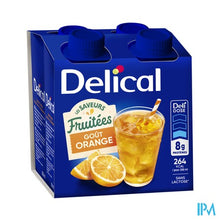 Afbeelding in Gallery-weergave laden, Delical Fruitdrink Sinaasappel Z/suikers 4x200ml